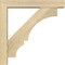 Ekena Millwork Balboa Block Rough Sawn Bracket w/ Offset Brace, Douglas Fir, 4"W x 18"D x 18"H BKT0402X18X18BOA05RDF - alternate 4